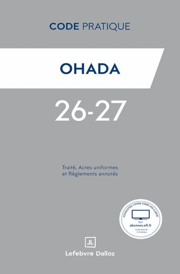 Couverture de Code pratique OHADA 2026-2027