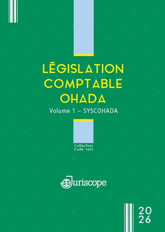 Couverture de Législation comptable OHADA — Volume 1 : SYSCOHADA
